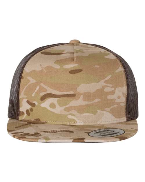 Classic Five-Panel Trucker Cap - Multicam Arid/ Brown Front