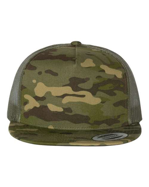 Classic Five-Panel Trucker Cap - Multicam Tropic/ Green Front