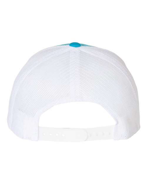 Retro Trucker Cap - Turquoise/ White Back