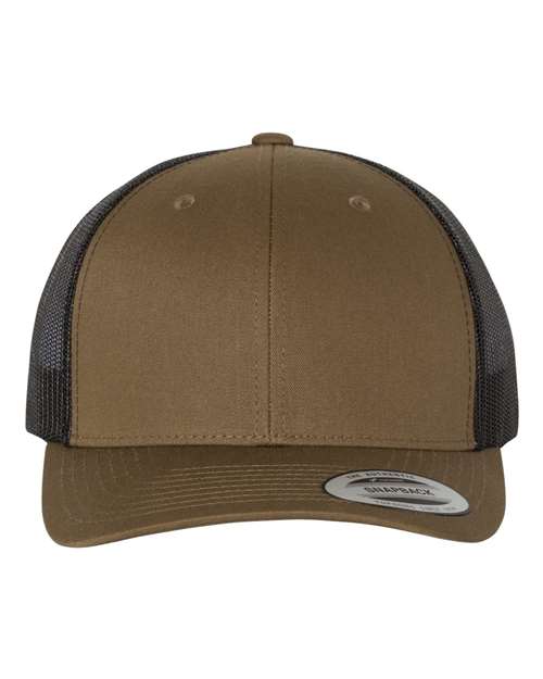 Retro Trucker Cap - Coyote Brown/ Black Front