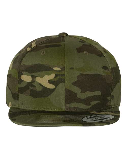 YP Classics Premium Flat Bill Snapback Cap - Multicam Tropic Front