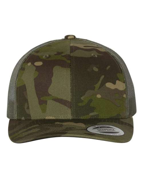 Retro Trucker Cap - Multicam Tropic/ Green Front