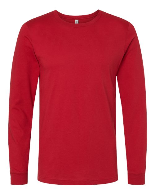 Unisex Jersey Long Sleeve Tee - Canvas Red Front