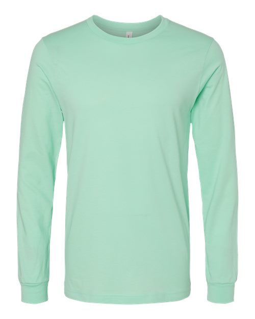 Unisex Jersey Long Sleeve Tee - Mint Front