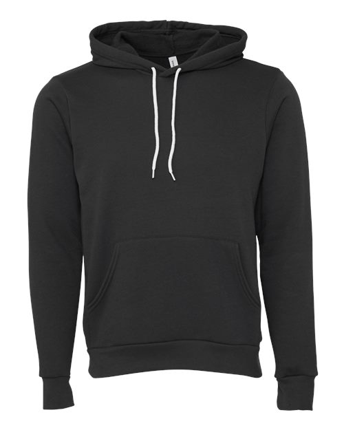 Unisex Sponge Fleece Hoodie Sweatshirt - DTG Dark Grey Front
