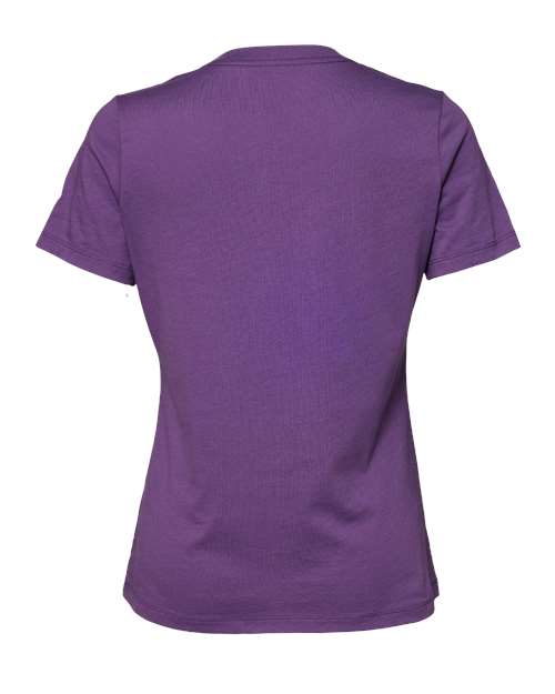 Women’s Relaxed Jersey Tee - Royal Purple Back