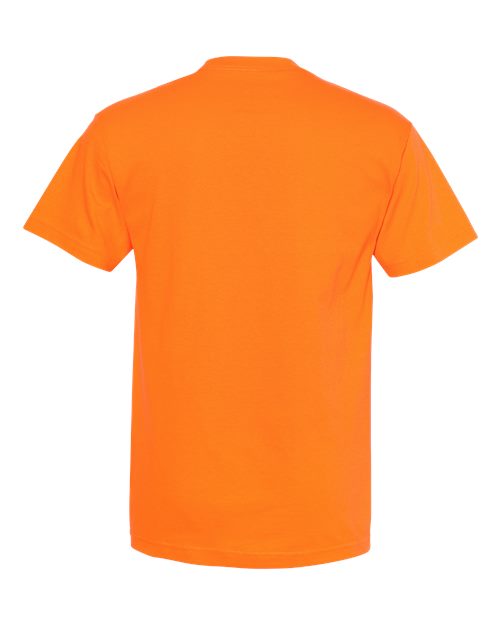 Unisex Heavyweight Cotton Tee - Orange Back