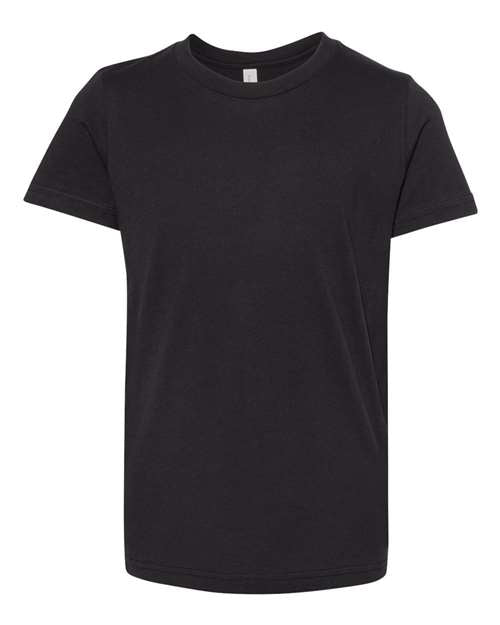 BELLA + CANVAS Youth Jersey Tee - Vintage Black Front