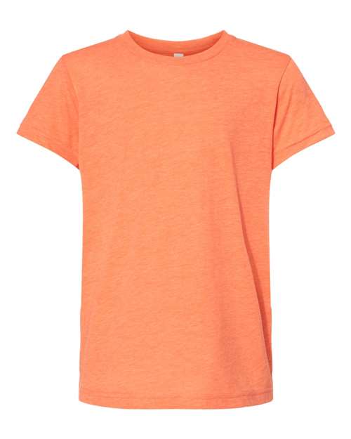 Youth Triblend Tee - Orange Triblend Front