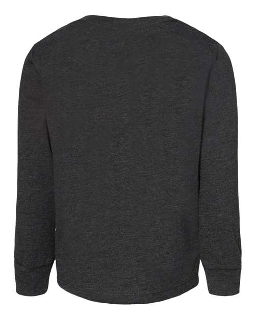 Toddler Jersey Long Sleeve Tee - Dark Grey Heather Back