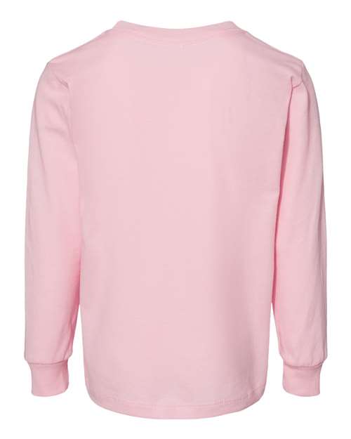 Toddler Jersey Long Sleeve Tee - Pink Back
