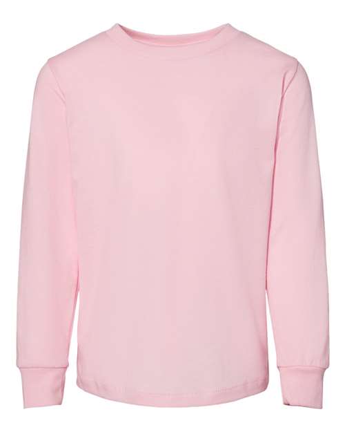 Toddler Jersey Long Sleeve Tee - Pink Front