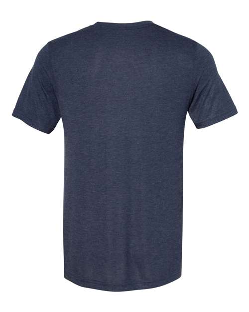 Unisex Viscose Fashion Tee - Heather Navy Back