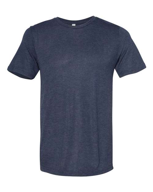 Unisex Viscose Fashion Tee - Heather Navy Front