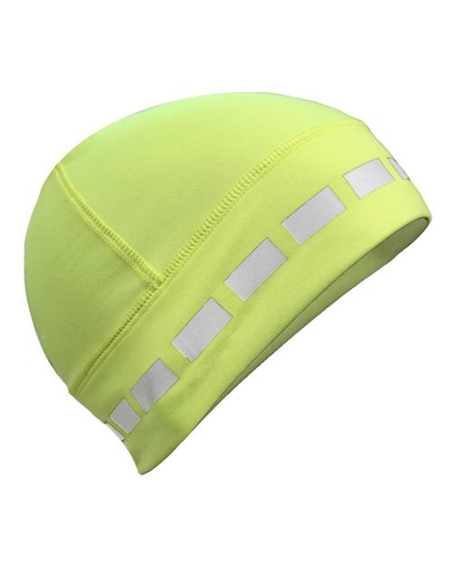 Fleece High Visibility Beanie - Lime Front
