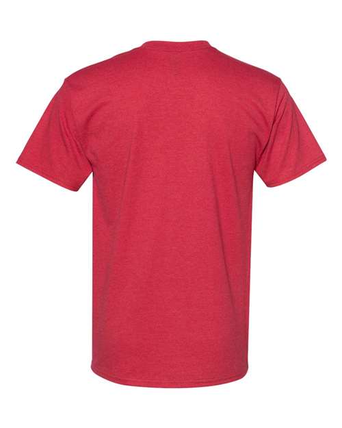Unisex Beefy-T® T-Shirt - Heather Red Back