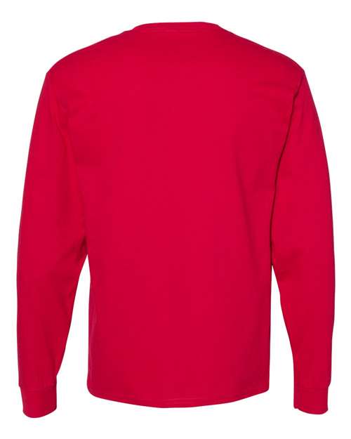 Essential-T Long Sleeve T-Shirt - Deep Red Back