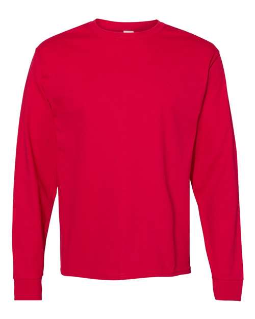 Essential-T Long Sleeve T-Shirt - Deep Red Front