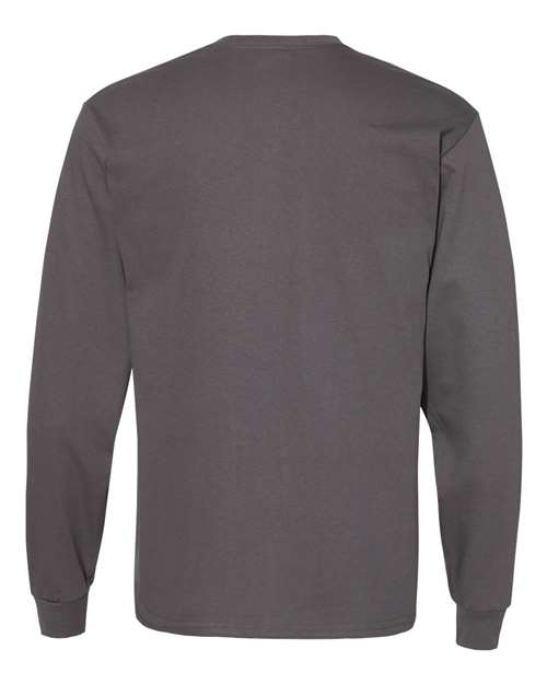Essential-T Long Sleeve T-Shirt - Smoke Grey Back