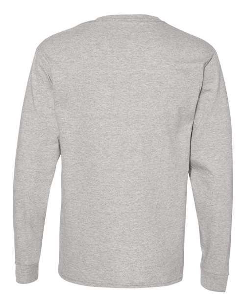 Essential-T Long Sleeve T-Shirt - Oxford Grey Back