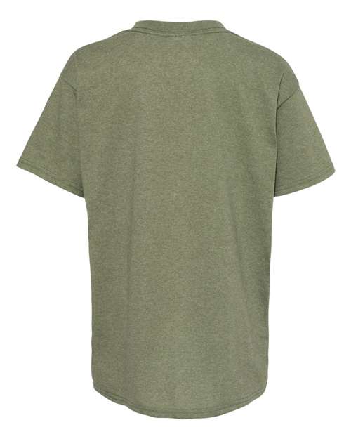 Youth EcoSmart® T-Shirt - Heather Green Back