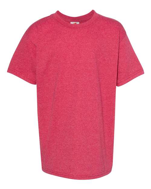 Youth EcoSmart® T-Shirt - Heather Red Front