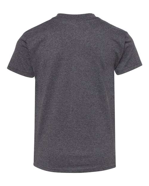 Youth Authentic T-Shirt - Charcoal Heather Back