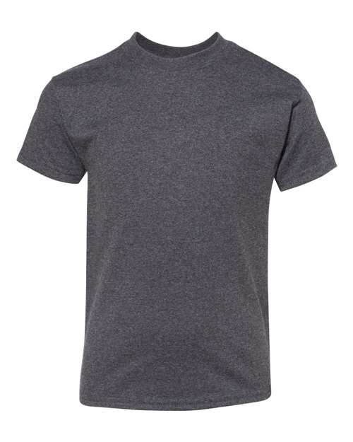Youth Authentic T-Shirt - Charcoal Heather Front