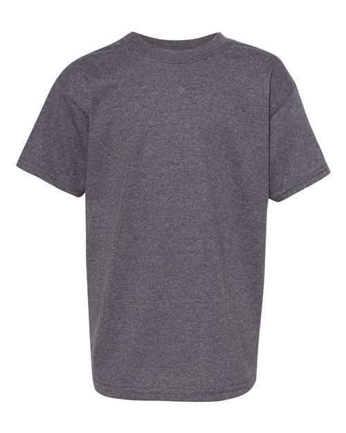 Youth Essential-T T-Shirt - Charcoal Heather Front