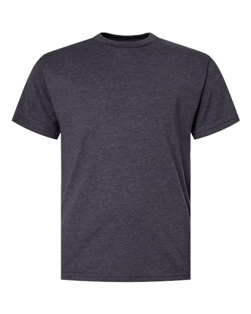 Hanes Youth Perfect-T T-Shirt - Charcoal Heather Front