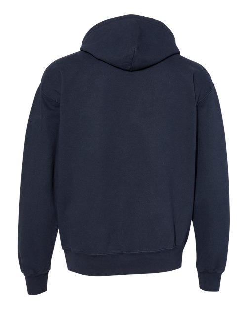 Unisex Garment-Dyed Hooded Sweatshirt - Navy Back