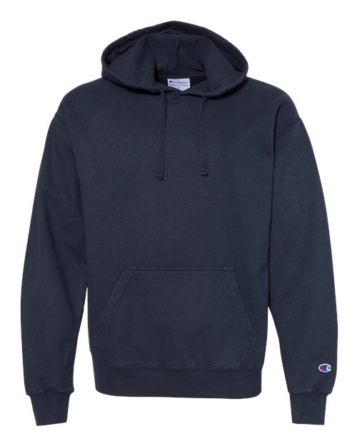 Unisex Garment-Dyed Hooded Sweatshirt - Navy Front