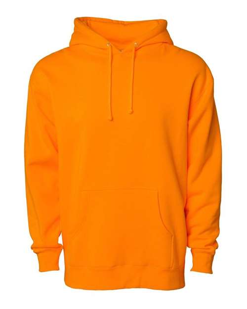 Unisex Heavyweight Hooded Sweatshirt - Safety Orange Front