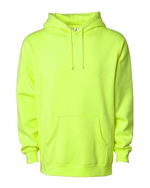 Unisex Heavyweight Hooded Sweatshirt - Safety Yellow Front
