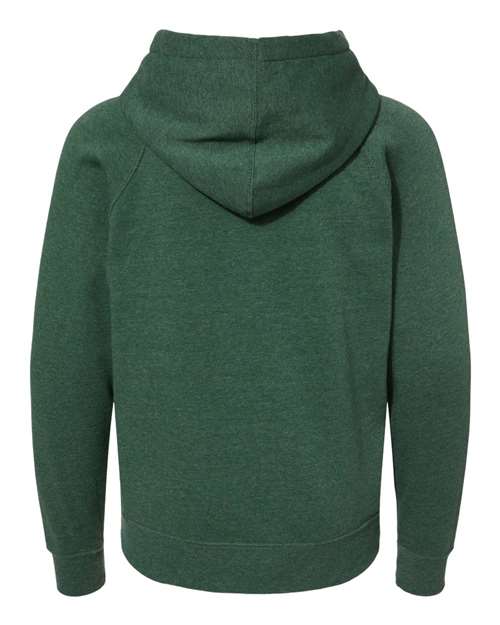 Youth Lightweight Special Blend Raglan Hooded Sweatshirt - Moss Back