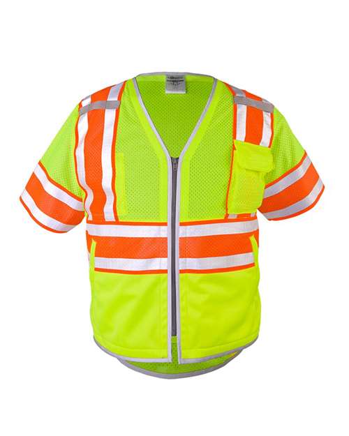Unisex Premium Brilliant Series® Ultimate Reflective Class 3 Vest - Lime Front