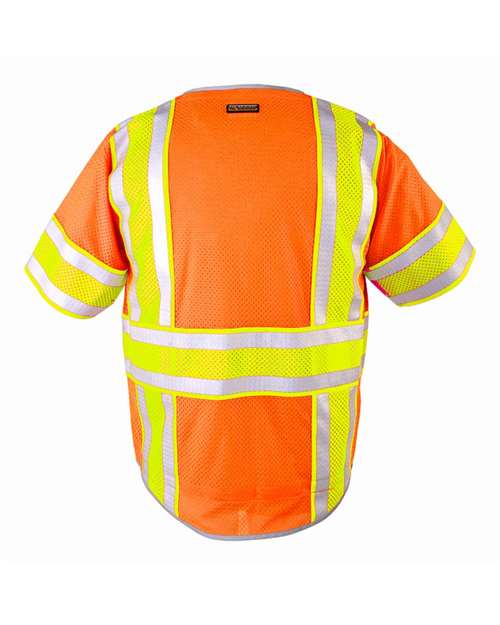 Unisex Premium Brilliant Series® Ultimate Reflective Class 3 Vest - Orange Back