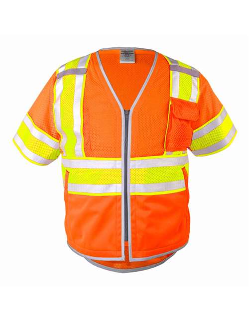 Unisex Premium Brilliant Series® Ultimate Reflective Class 3 Vest - Orange Front