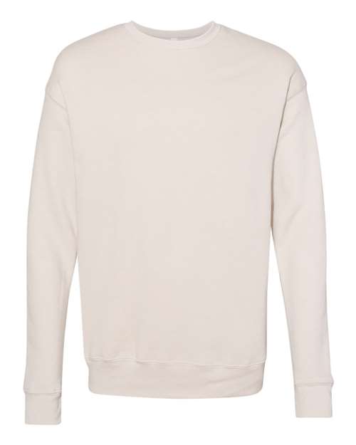 Unisex Sponge Fleece Drop Shoulder Crewneck Sweatshirt - Heather Dust Front