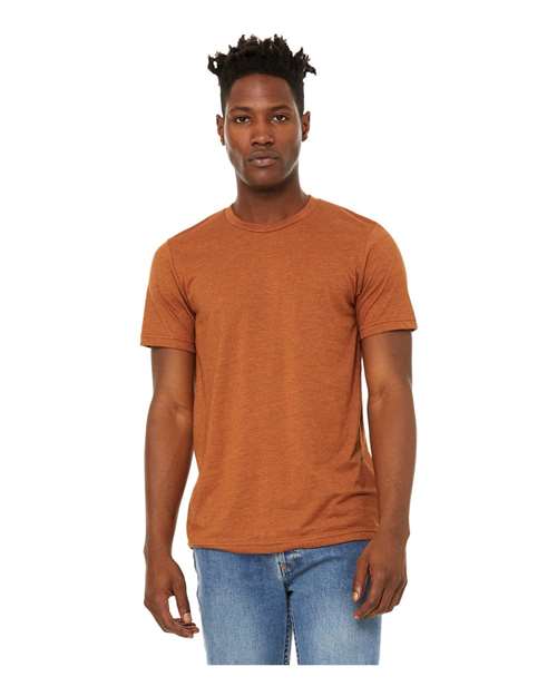 Unisex Sueded Tee - Heather Autumn Front
