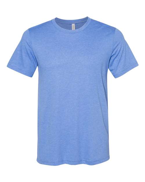 Unisex Sueded Tee - Heather Columbia Blue Front