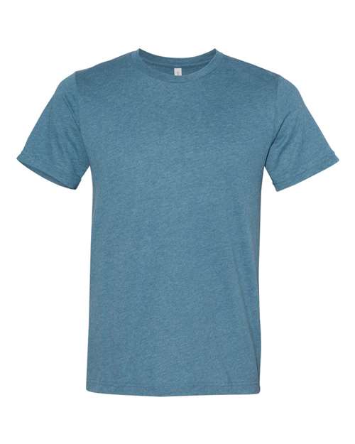 BELLA + CANVAS Unisex Sueded Tee - Heather Deep Teal Front