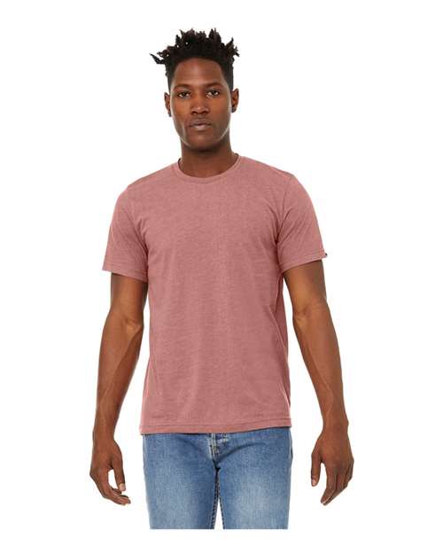 BELLA + CANVAS Unisex Sueded Tee - Heather Mauve Front