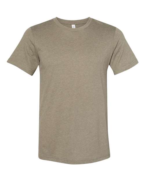 BELLA + CANVAS Unisex Sueded Tee - Heather Olive Front