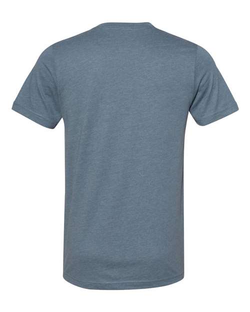 Unisex Sueded Tee - Heather Slate Back