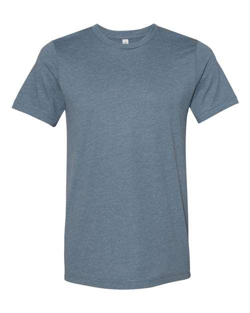 Unisex Sueded Tee - Heather Slate Front