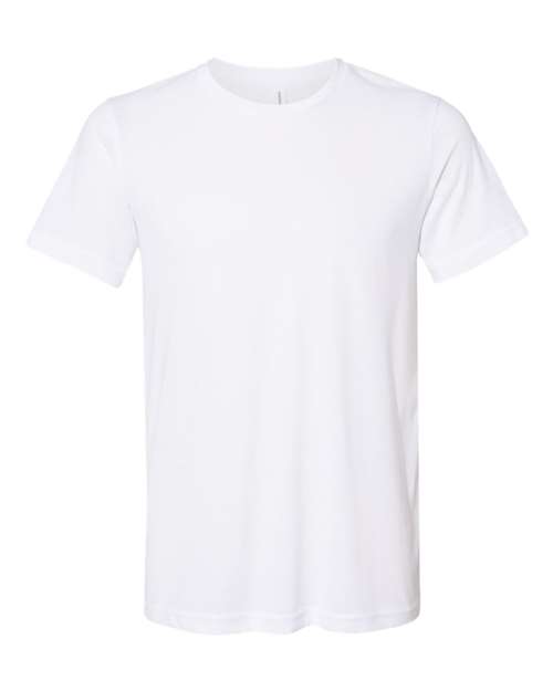 BELLA + CANVAS Unisex Sueded Tee - Solid White Blend Front