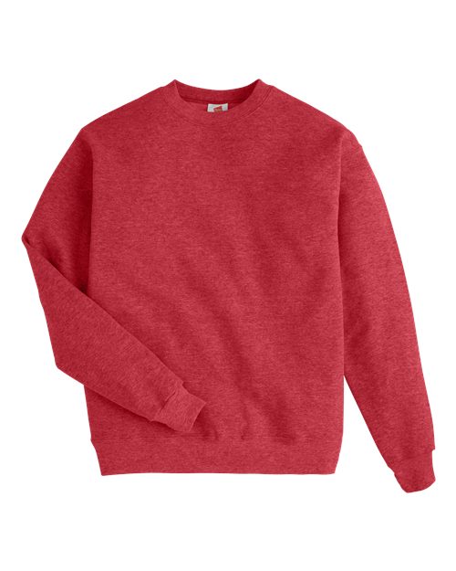 Unisex EcoSmart® Crewneck Sweatshirt - Heather Red Front