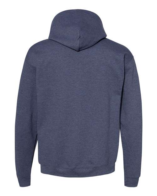 Unisex EcoSmart® Hooded Sweatshirt - Heather Navy Back