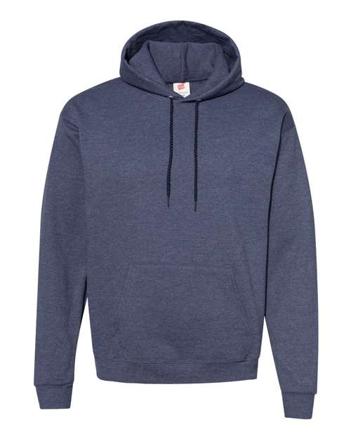 Unisex EcoSmart® Hooded Sweatshirt - Heather Navy Front